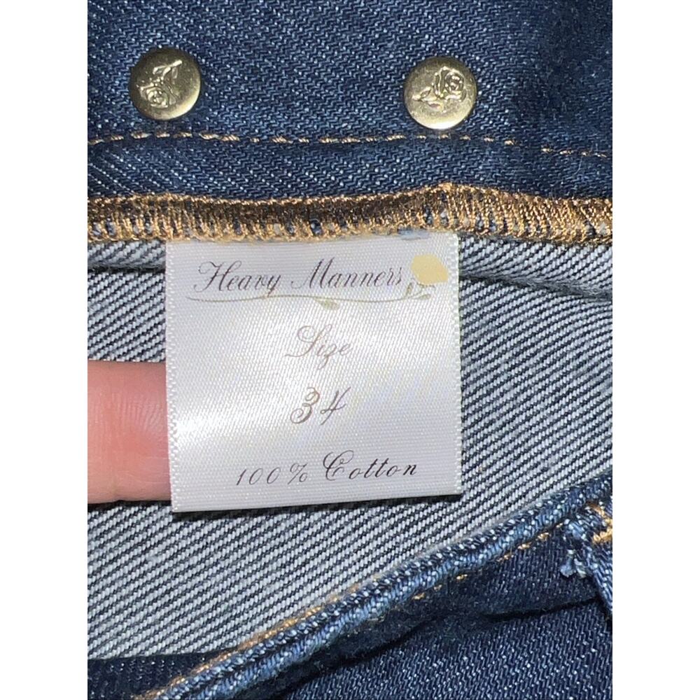 Heavy Manners Baggy Vanilla Sky Dark Wash Denim Jeans Size 34 — image 7 of 7